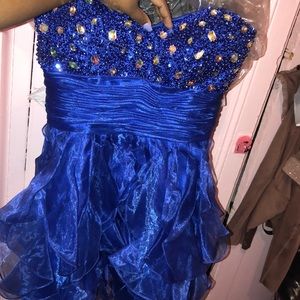Royal blue prom dress